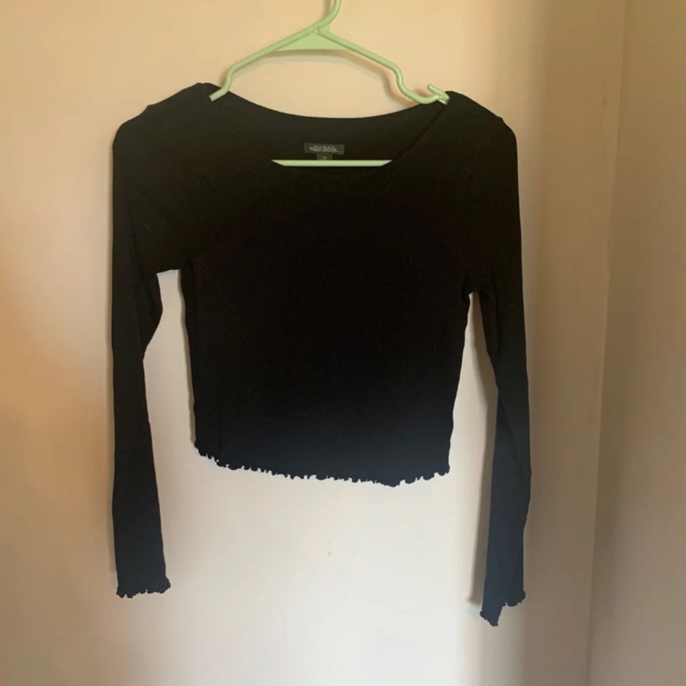 Black crop top